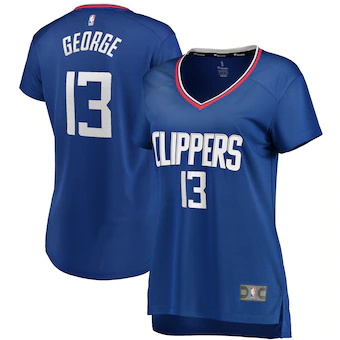 womens fanatics branded paul george royal la clippers fast-287